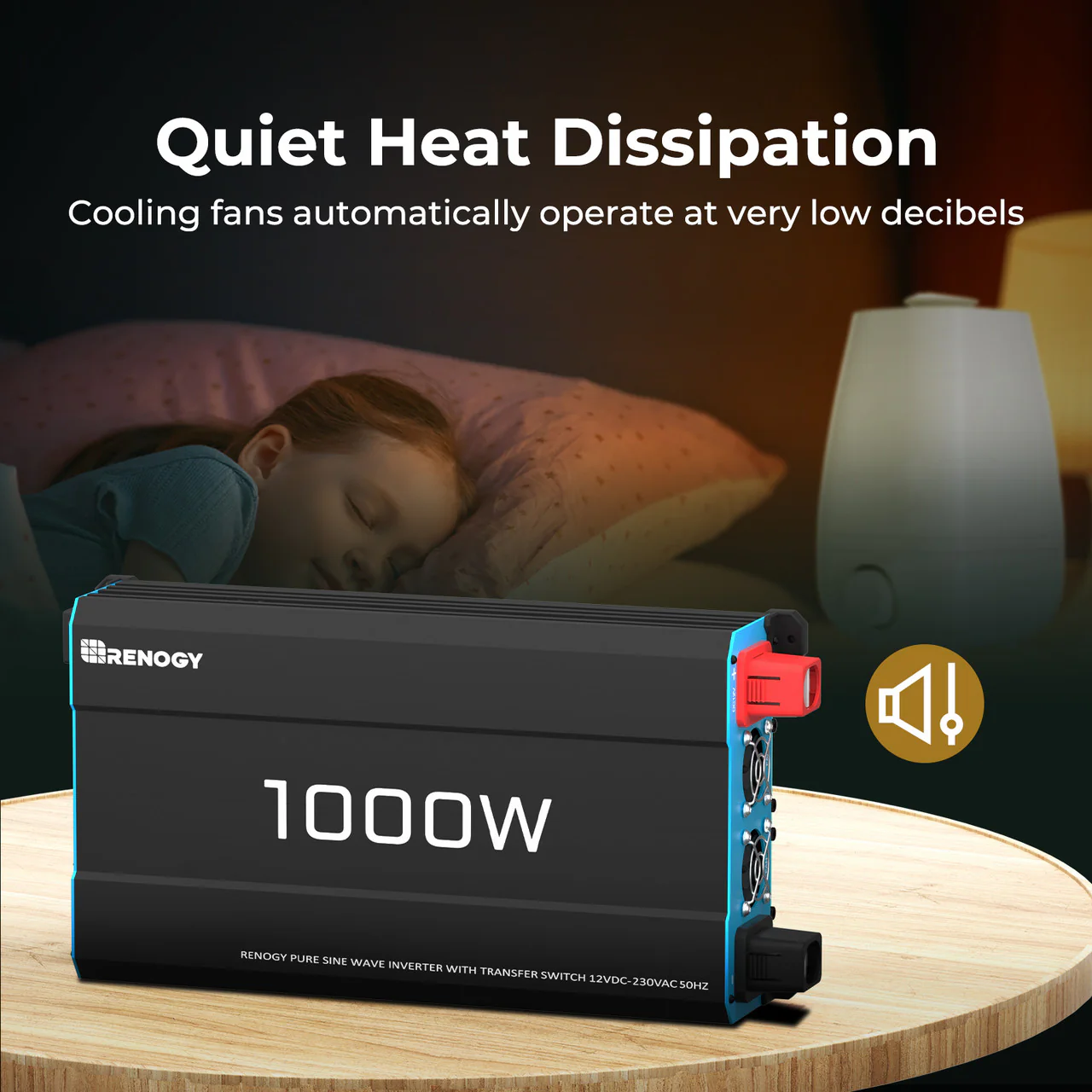 1000W Pure Sine Wave Inverter 12V to 230V with UPS Backup - Image 6