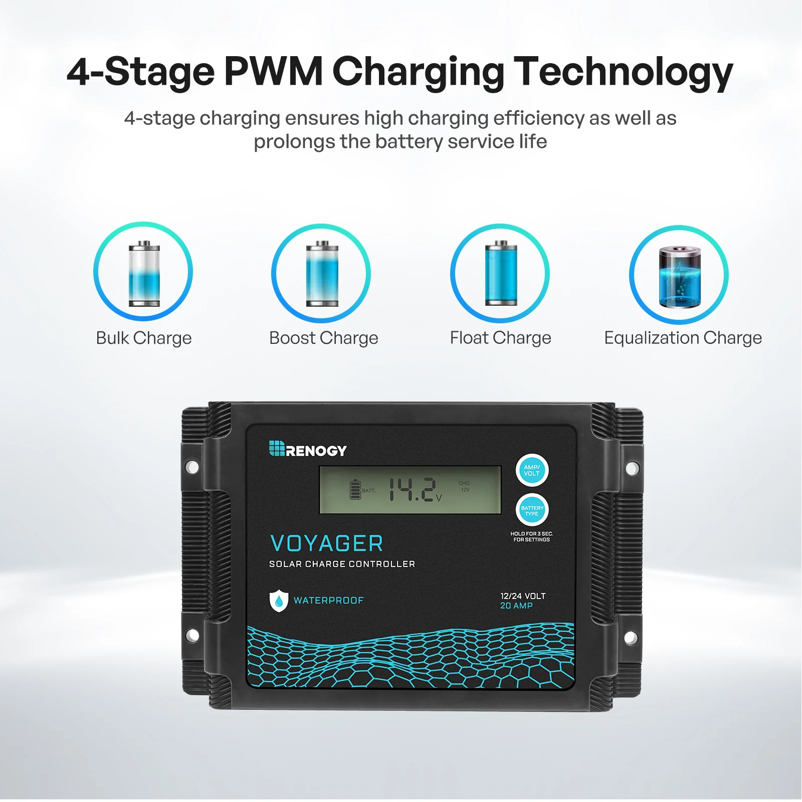 100W 12V N-Type Portable Solar Panel Suitcase Kit with 20A PWM Controller - Image 8