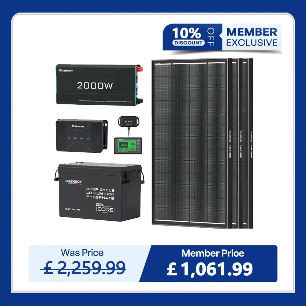 3.84kWh Motorhome Power Kit | 300Ah LiFePO4 Battery, 2000W Inverter - Image 2