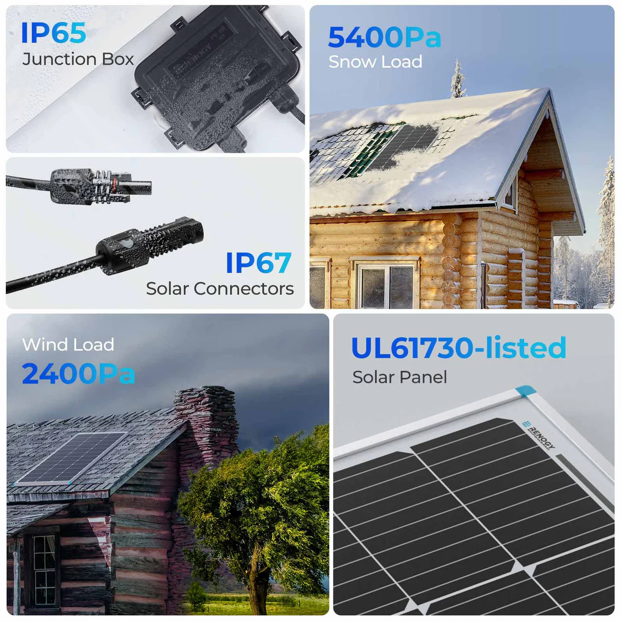 400W 12V/24V Monocrystalline Solar Premium Kit w/Rover 40A Charger Controller - Image 10