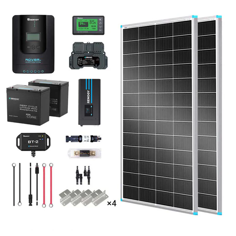 2kWh 400W 12V Solar Panel System w/Solar Panel, Battery, Inverter and Charge Controller - Image 13