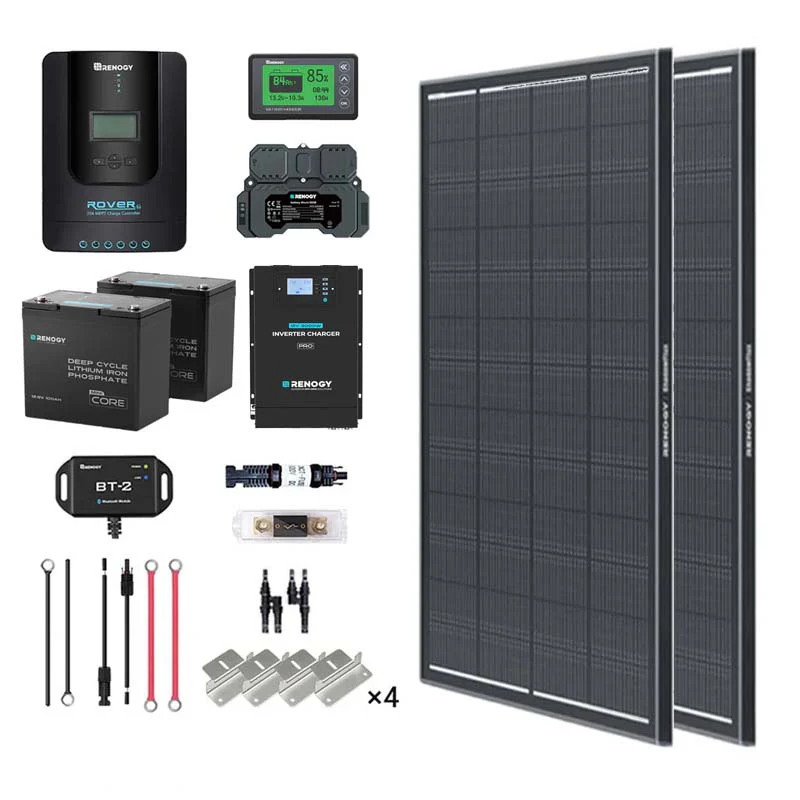 2kWh 400W 12V Solar Panel System w/Solar Panel, Battery, Inverter and Charge Controller - Image 6