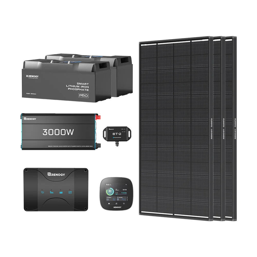 5,12Kwh Caravan Power System | 3000W inverter, 50A Battery Charger