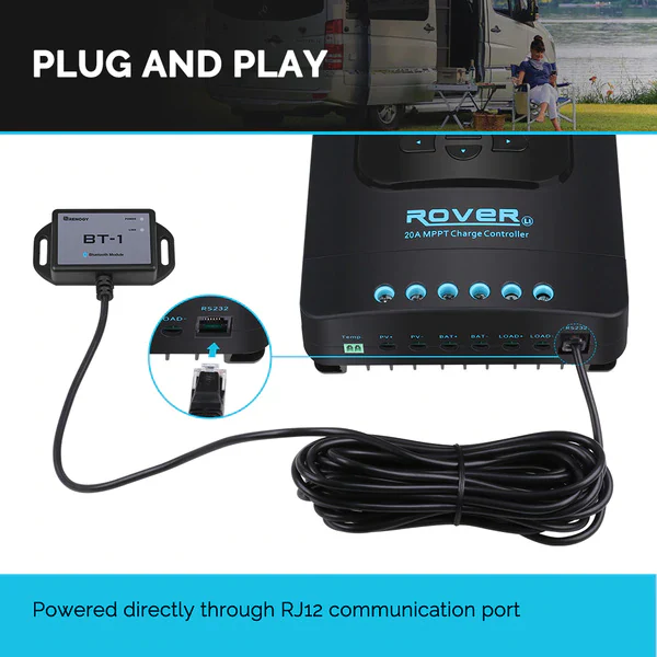 BT-1 Bluetooth Module for Renogy Products w/ RS232 Port - Image 4