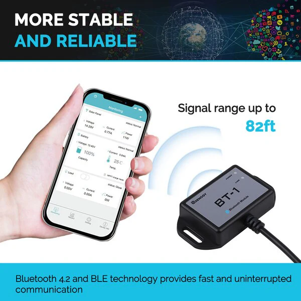 BT-1 Bluetooth Module for Renogy Products w/ RS232 Port - Image 6