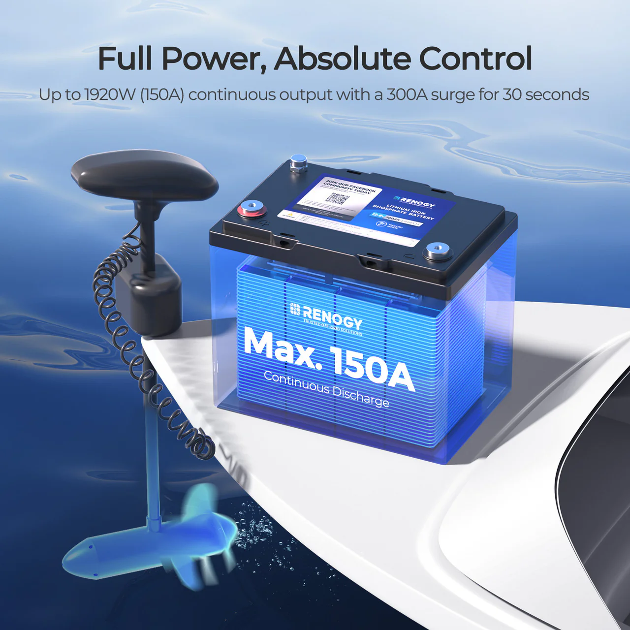 Core - 12V 100Ah Trolling Motor Group 24 LiFePO4 Battery w/ Bluetooth - Image 3