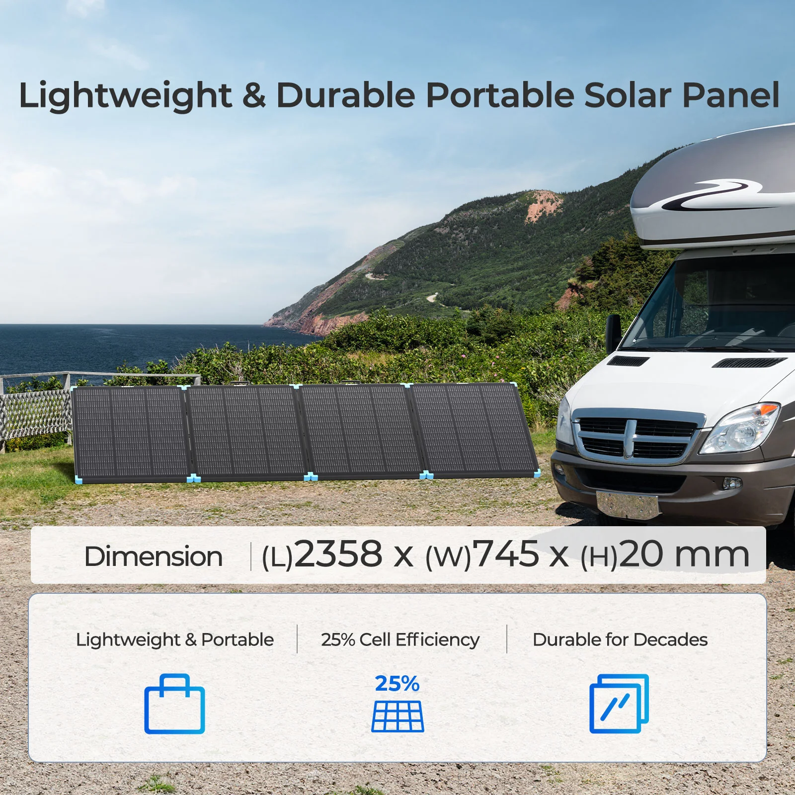 Lightweight Portable Solar Suitcase 400W / 300W / 220W / 100W - Image 10
