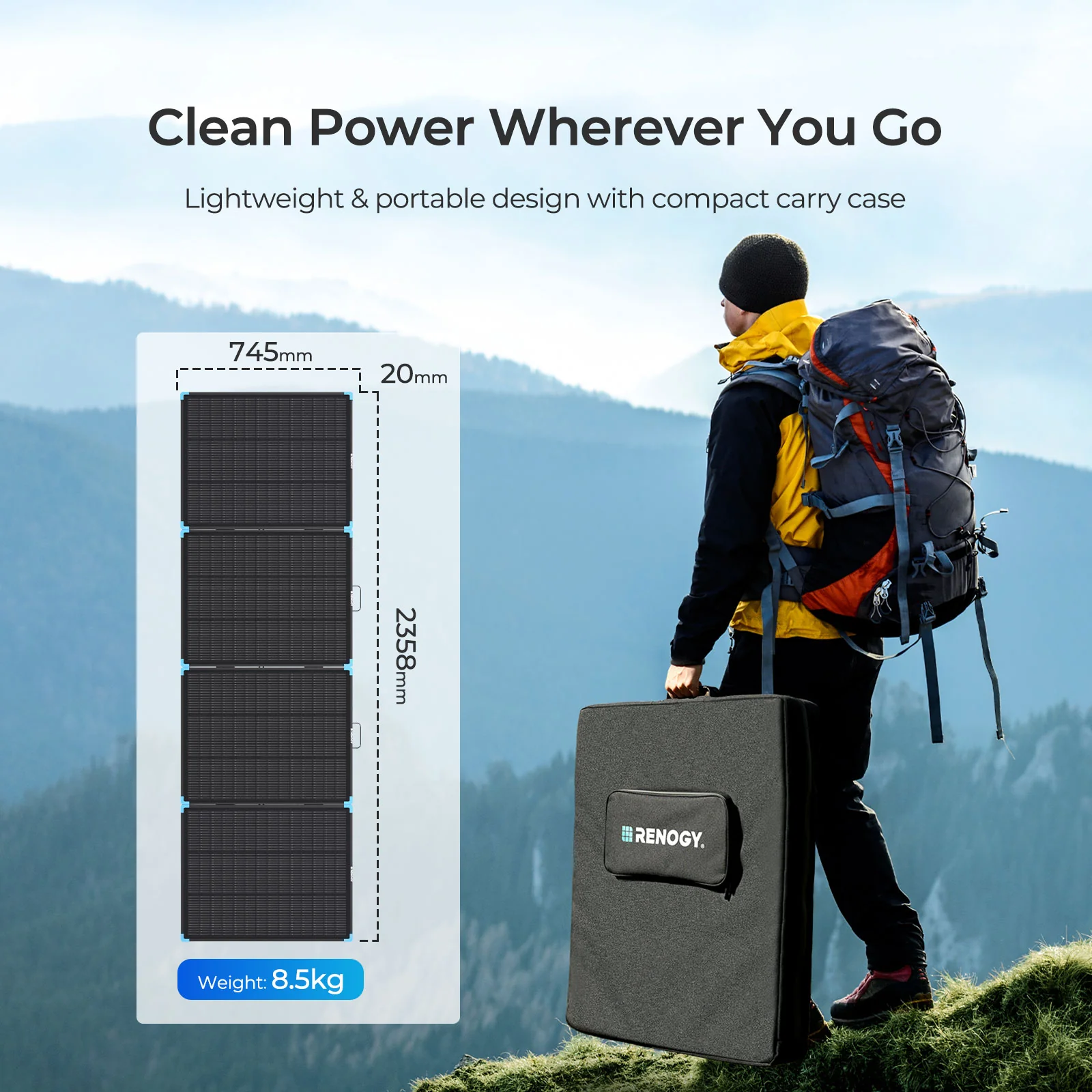 Lightweight Portable Solar Suitcase 400W / 300W / 220W / 100W - Image 3