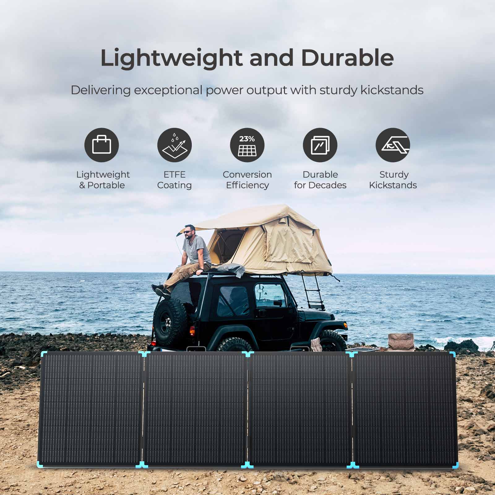 Lightweight Portable Solar Suitcase 400W / 300W / 220W / 100W - Image 33