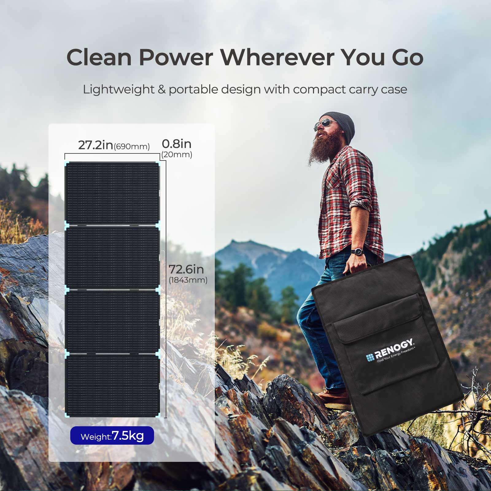 Lightweight Portable Solar Suitcase 400W / 300W / 220W / 100W - Image 34