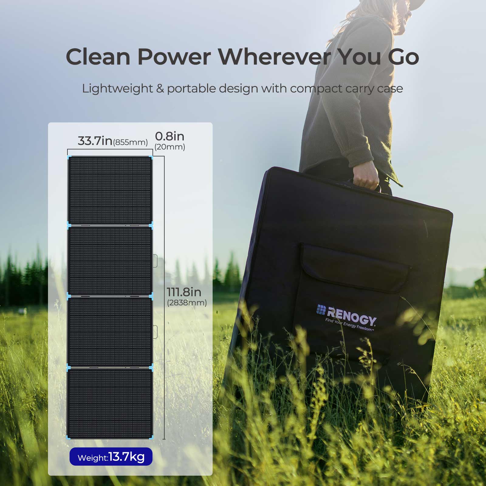 Lightweight Portable Solar Suitcase 400W / 300W / 220W / 100W - Image 35