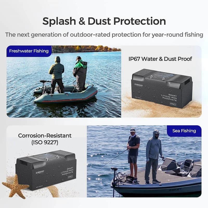 Pro-12V 200Ah Deep Cycle Lithium Iron Phosphate Battery w/Bluetooth & Self-heating Function - Image 6