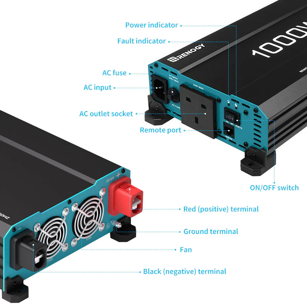 Pure Sine Wave Inverter 12V to 230V with UPS Backup 1000W / 2000W / 3000W - Image 39