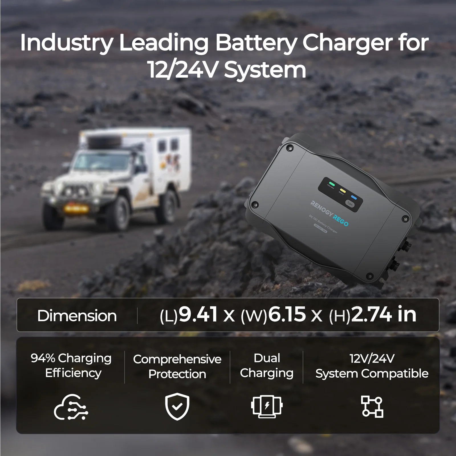 REGO 12V/24V 30A DC-DC Battery Charger - Image 9
