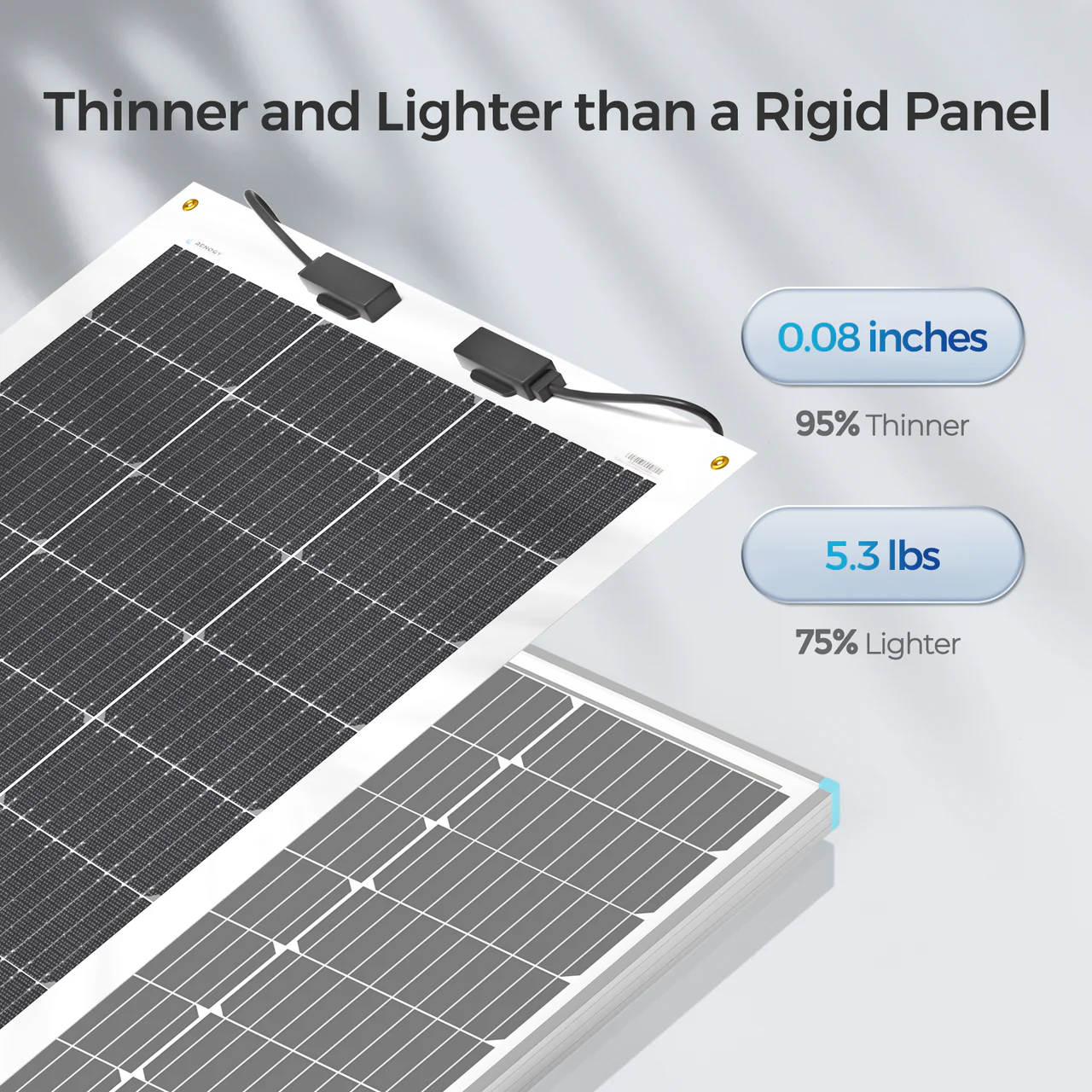 100 Watt 12 Volt Flexible Monocrystalline Solar Panel - Image 8
