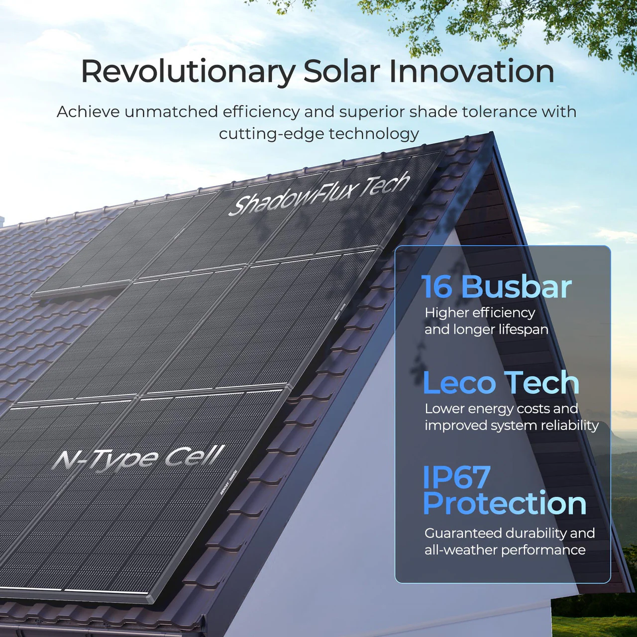 ShadowFlux 12V 200W 120W Anti-Shading Solar Panel - Image 3