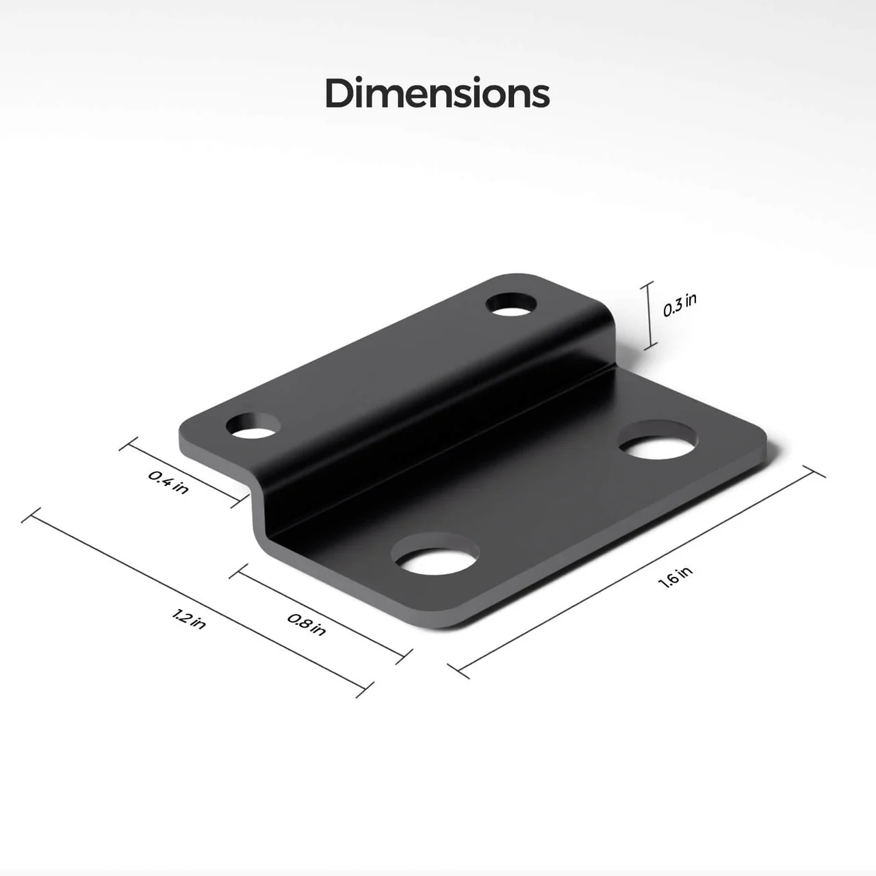 Renogy Mounting Brackets for 12V 200Ah Pro LiFePO4 Batteries (Set of 4) - Image 4