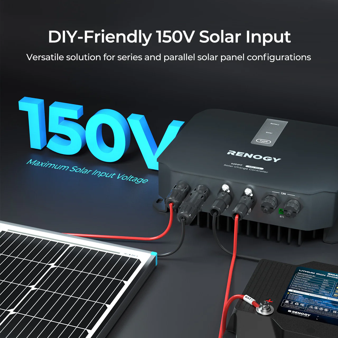 RENOGY REGO 12V/24V/36V/48V 30A MPPT Solar Charge Controller - Image 3