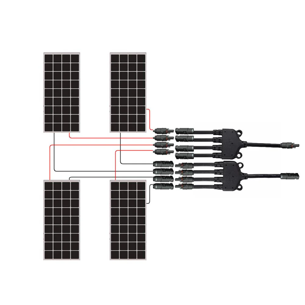 4 to 1 Solar Y Branch Connectors MFFFF + FMMMM Pair - Image 7