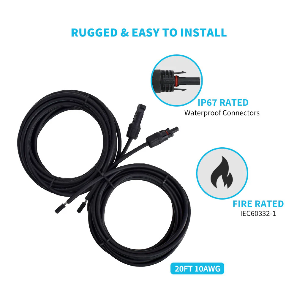 Wiring and Mounting Kit For Two Solar Panels Setup - Image 4